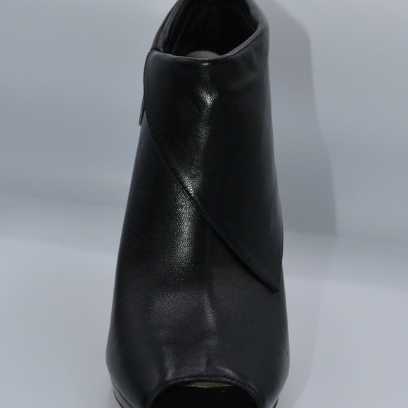 MICHAEL by Michael Kors - Kendra Peep Toe Bootie - Black Leather - 9M - Picture 8 of 12